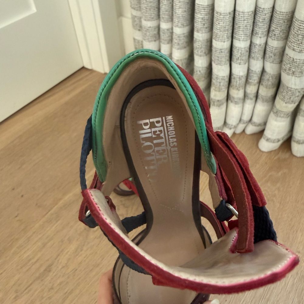 Nicholas Kirkwood x Peter Pilotto Dark Red Oxford Pumps Shoes $1,190 statement - Picture 6 of 7